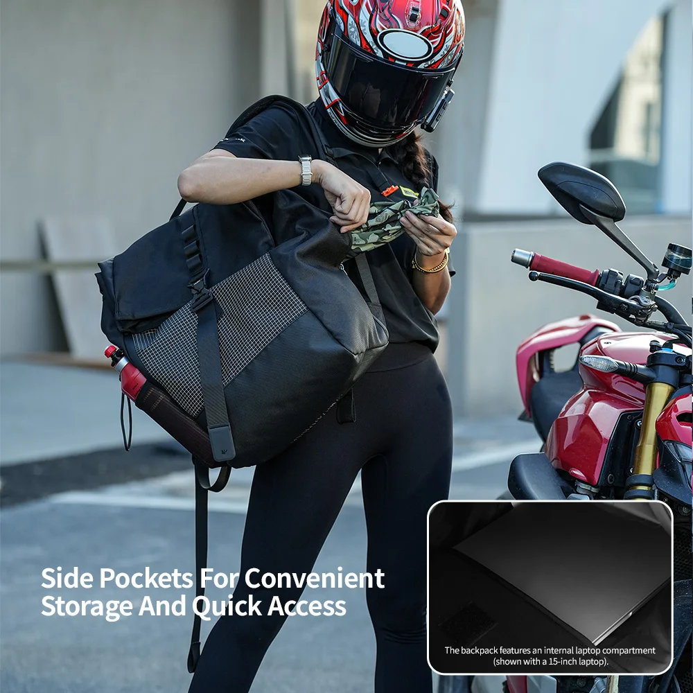 Tas Ransel Helm Motor Rhinowal - Motorcycle Gear Backpack ulasan dan harga